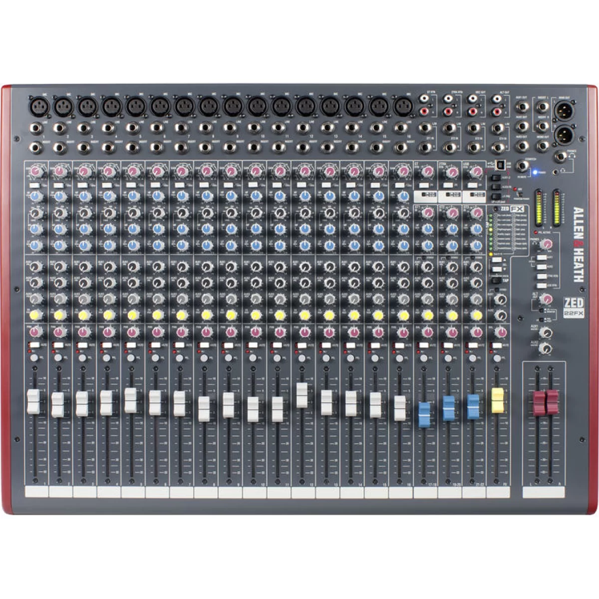 Chi～ Allen & Heath ZED-22FX (ZED22FX) 22-канальный аналоговый микшер